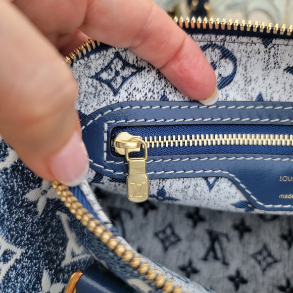 ❌❌ SOLD ❌❌ Monogram Jacquard Denim 25 Speedy Bandouliere Navy Blue - **RARE** - Picture 14 of 16
